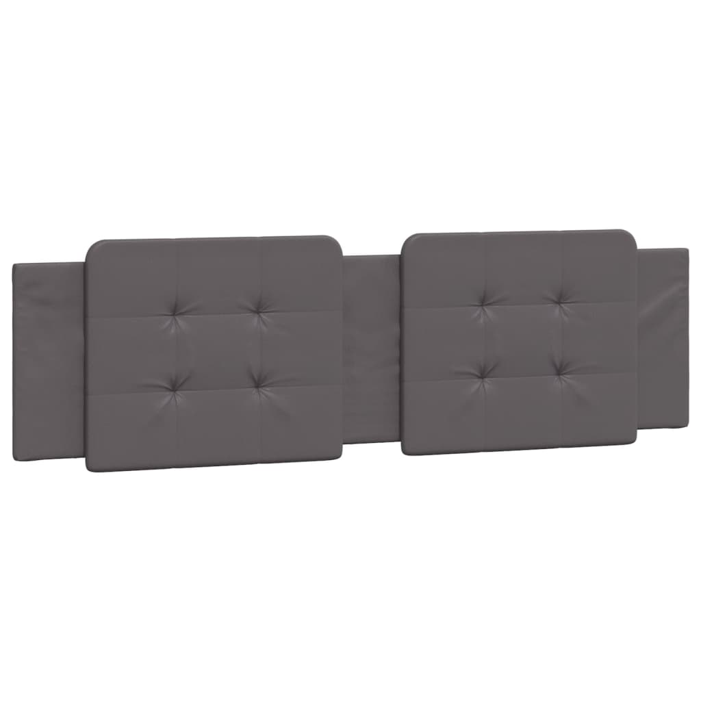 Lit avec matelas Zadar gris 180x200 cm similicuir - XIOS