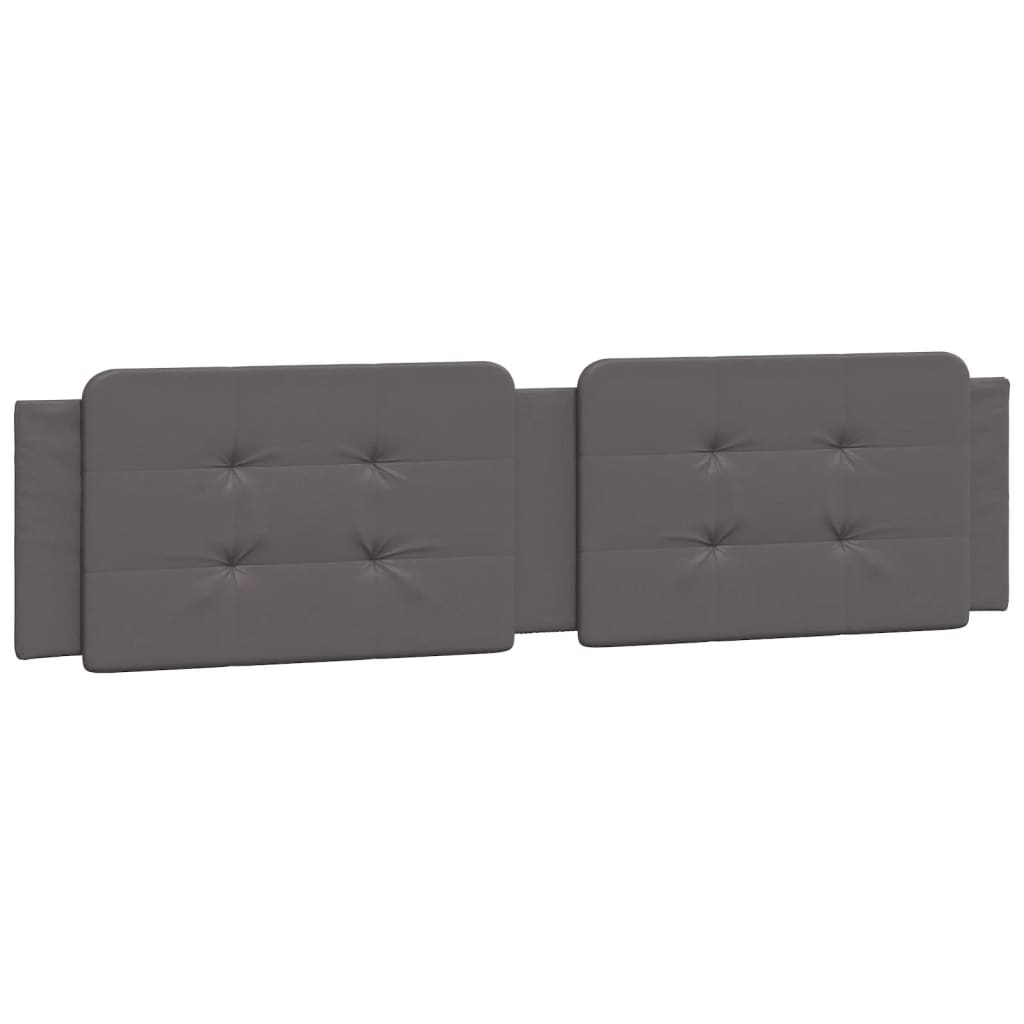 Lit avec matelas Zadar gris 200x200 cm similicuir - XIOS