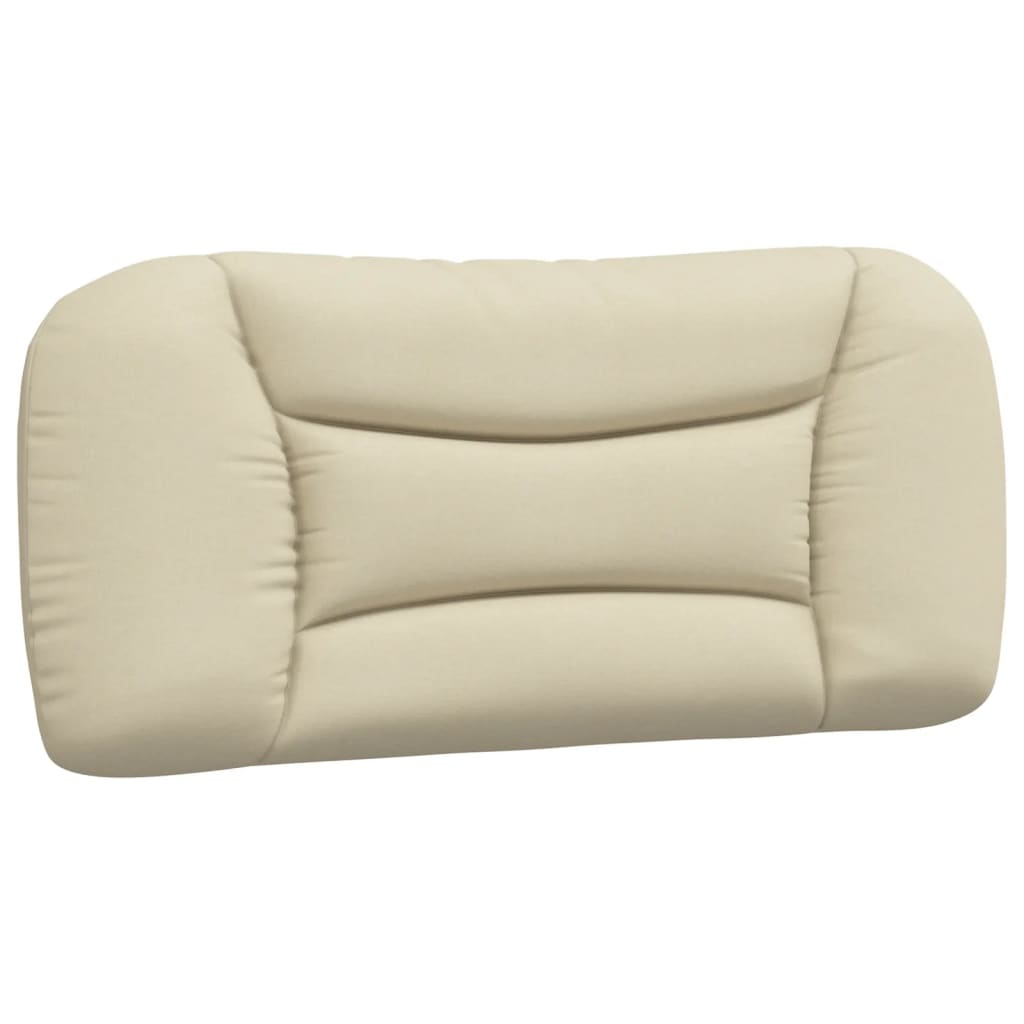 Cadre de lit avec LED sans matelas Hvar crème 90x200 cm tissu - XIOS