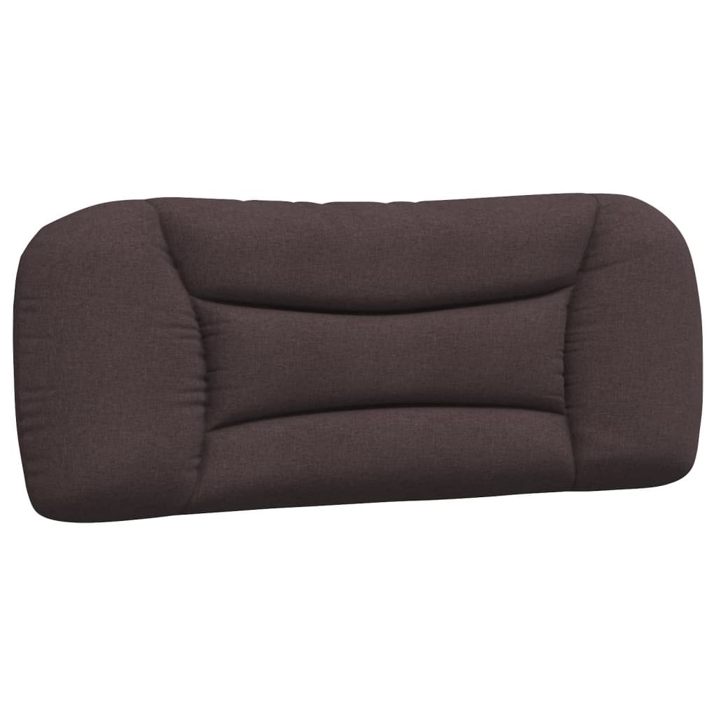 Cadre de lit avec LED sans matelas Hvar marron foncé 100x200cm tissu
