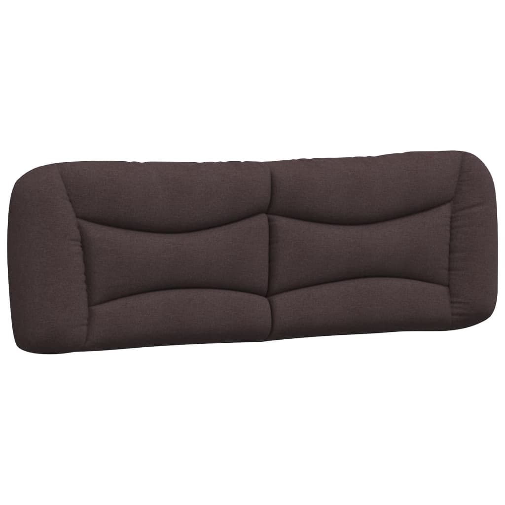 Cadre de lit avec LED sans matelas Hvar marron foncé 160x200cm tissu
