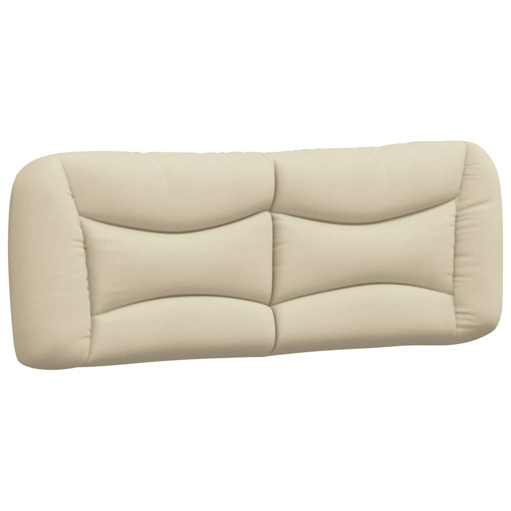 Cadre de lit avec LED sans matelas Hvar crème 180x200 cm tissu - XIOS