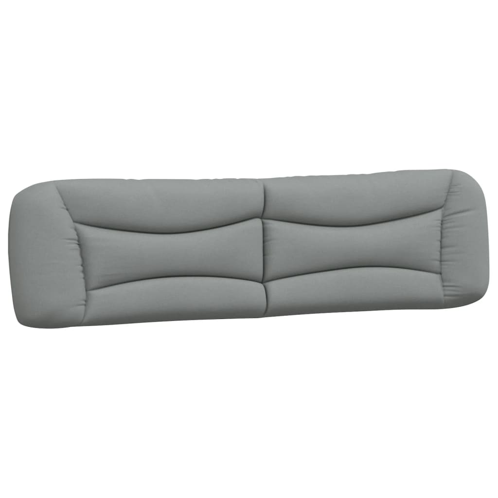 Cadre de lit avec LED sans matelas Hvar gris clair 200x200 cm tissu - XIOS