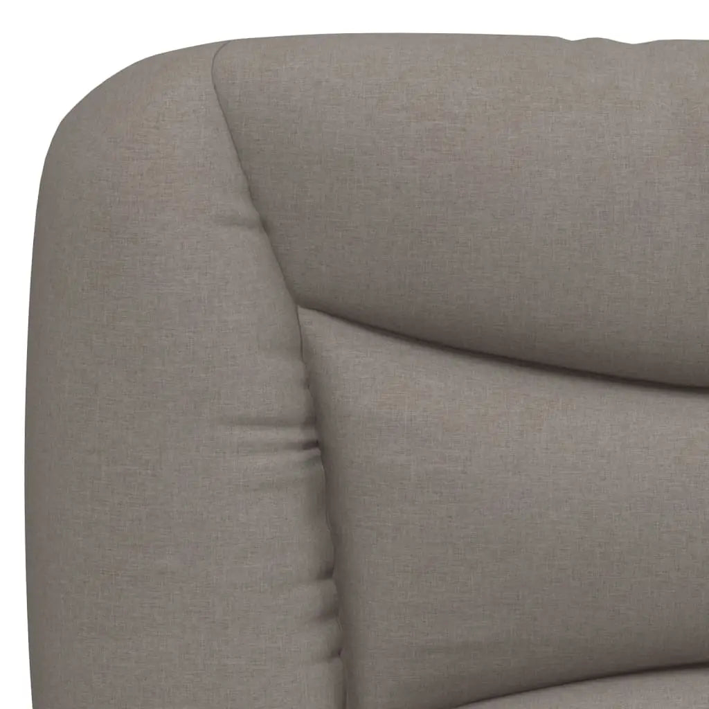 Cadre de lit avec LED sans matelas Hvar taupe 200x200 cm tissu - XIOS