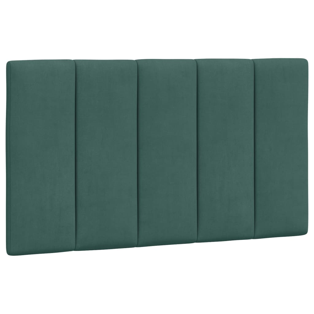 Cadre de lit avec lumières LED vert foncé 80x200 cm velours - XIOS