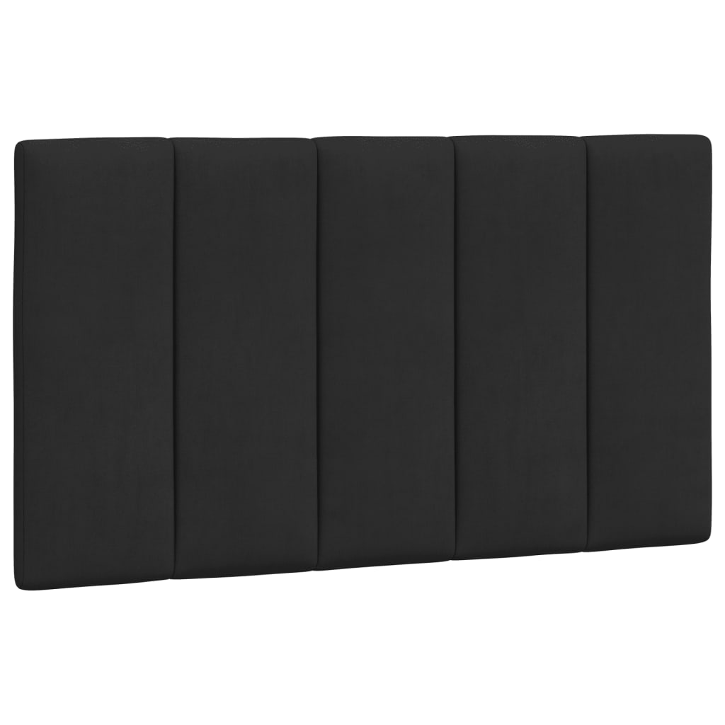 Cadre de lit avec LED sans matelas noir 90x190 cm velours - XIOS