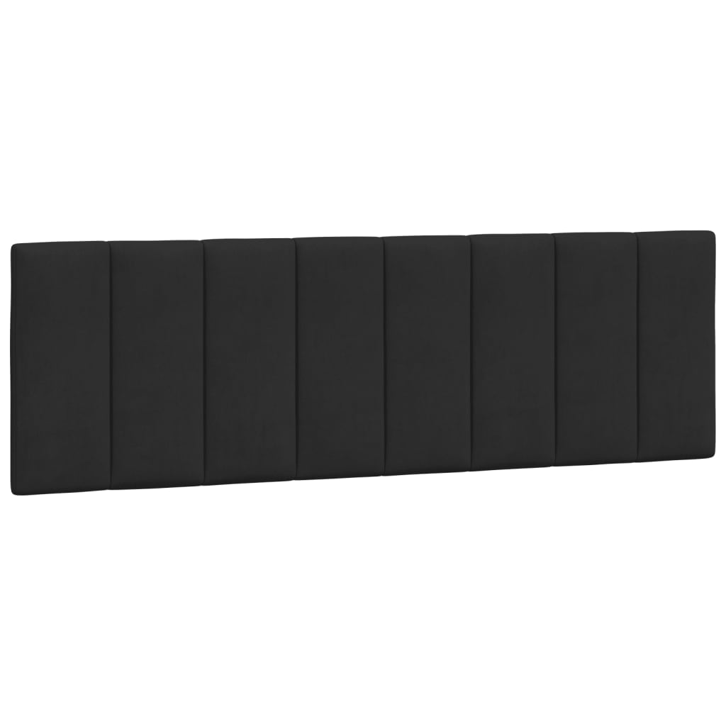 Cadre de lit avec LED sans matelas noir 160x200 cm velours - XIOS