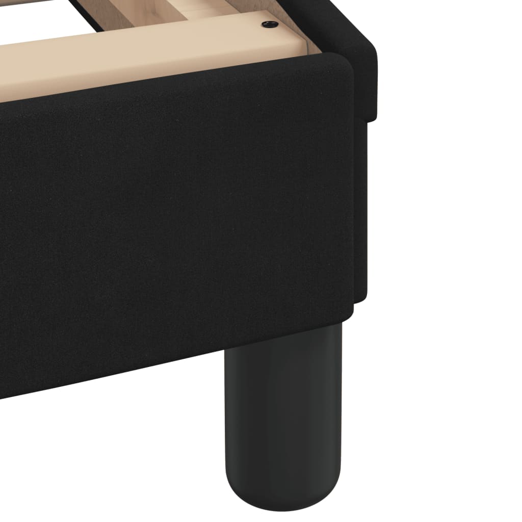Cadre de lit avec LED sans matelas noir 160x200 cm velours - XIOS