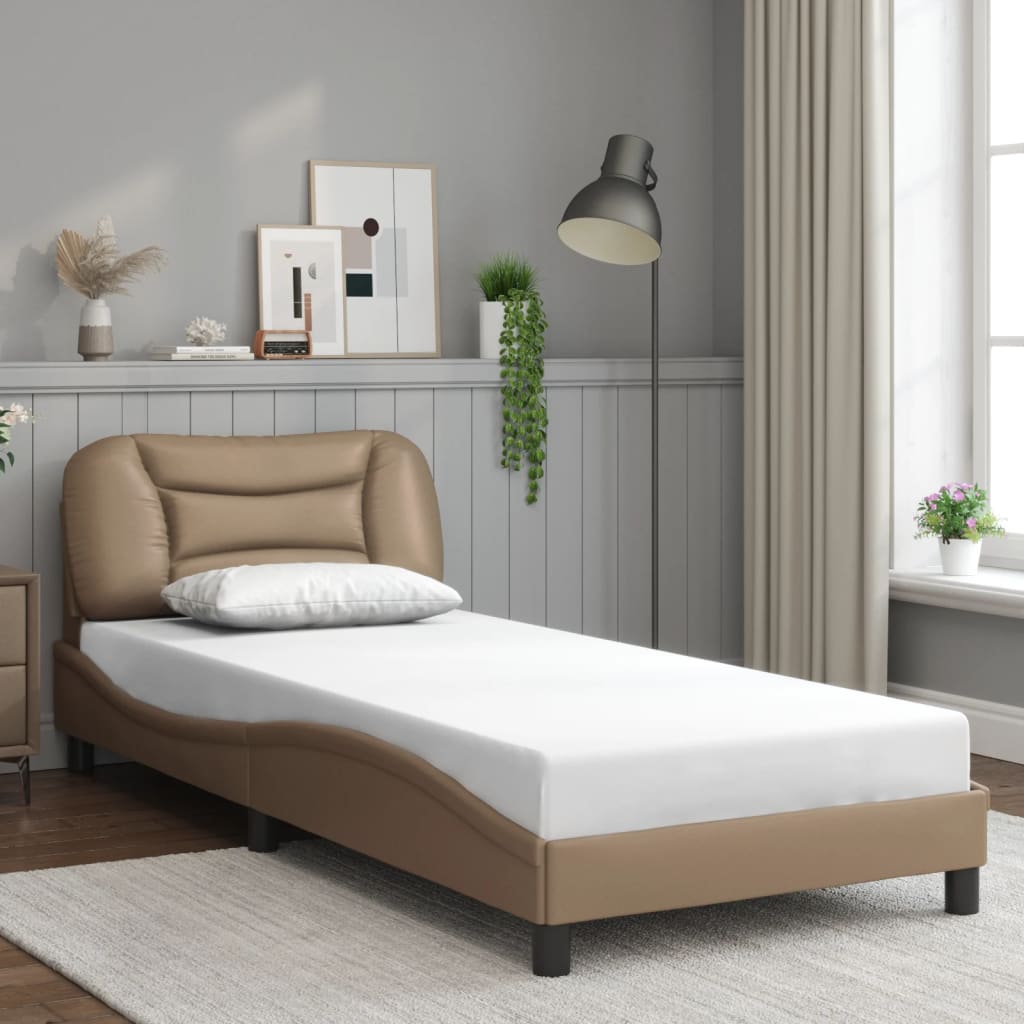 Cadre de lit avec LED sans matelas cappuccino 90x200 cm - XIOS