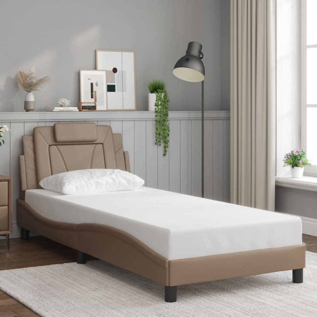 Cadre de lit avec LED sans matelas cappuccino 80x200 cm - XIOS
