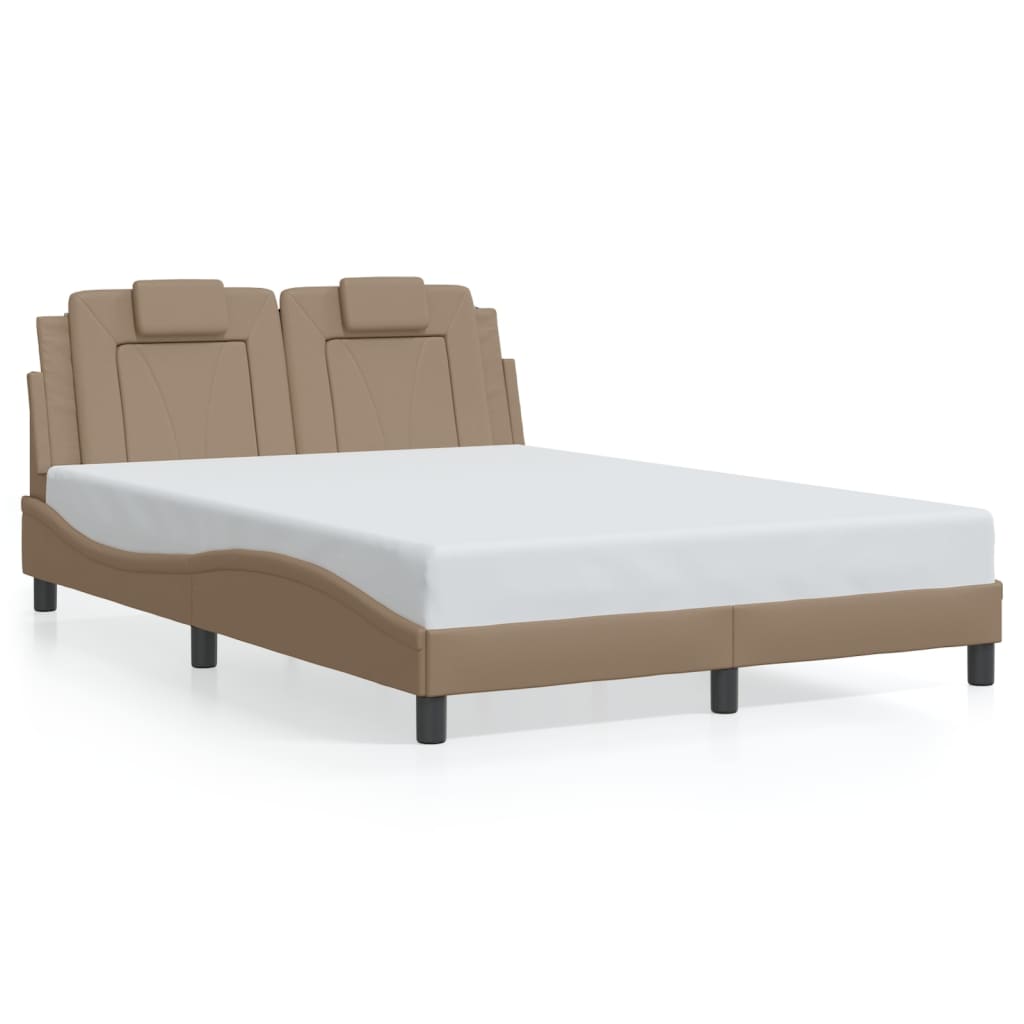 Cadre de lit Viana avec LED sans matelas cappuccino 120x200 cm