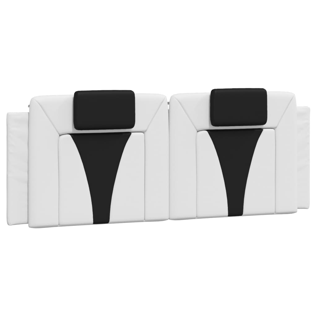 Cadre de lit avec LED sans matelas blanc et noir 140x190 cm - XIOS