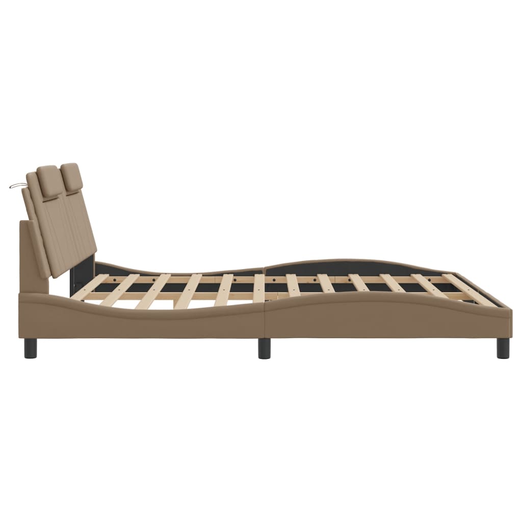 Cadre de lit avec LED sans matelas cappuccino 180x200 cm - XIOS