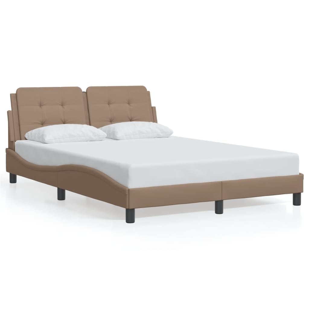 Cadre de lit avec LED sans matelas Zadar cappuccino 140x200 cm - XIOS