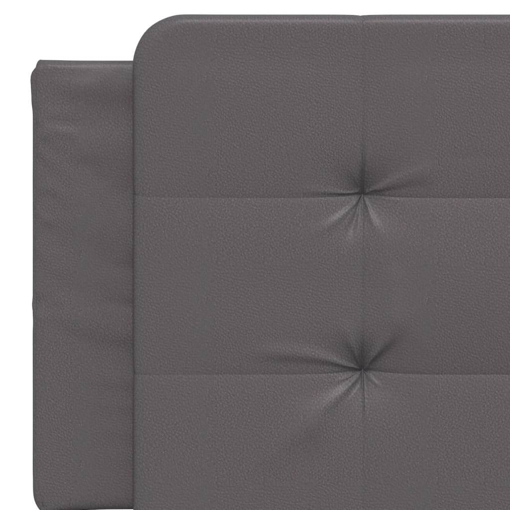 Cadre de lit avec LED sans matelas Zadar gris 160x200 cm - XIOS