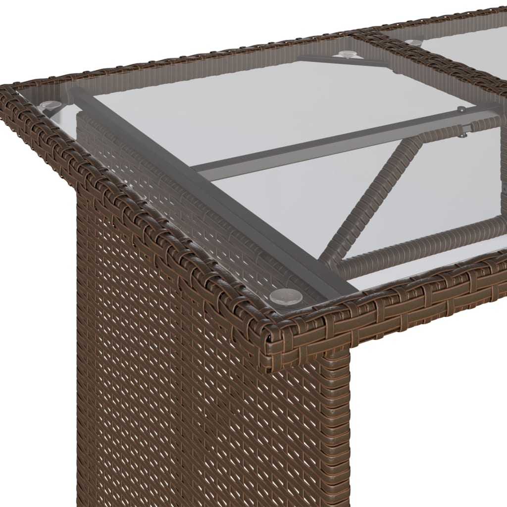Salon de jardin avec coussins 6 pcs marron résine tressée