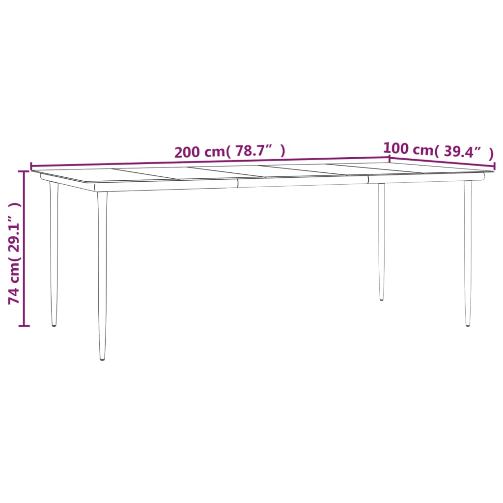 Ensemble à manger de jardin et coussins 7 pcs gris rotin