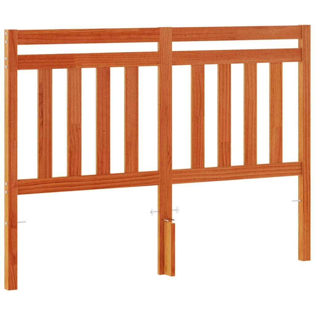 Tête de lit cire marron 135 cm bois massif de pin - XIOS
