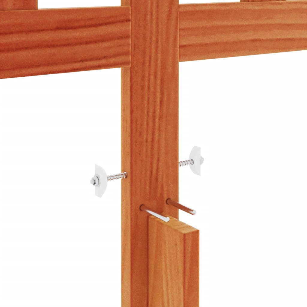 Tête de lit cire marron 135 cm bois massif de pin - XIOS