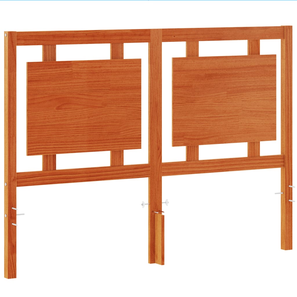 Tête de lit cire marron 135 cm bois massif de pin - XIOS