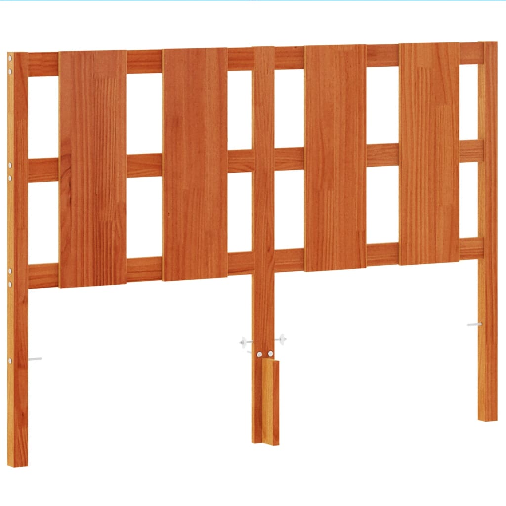 Tête de lit cire marron 135 cm bois massif de pin - XIOS