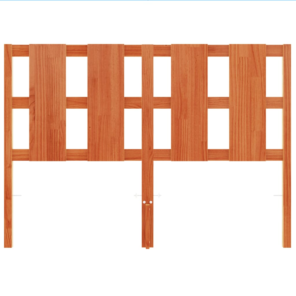 Tête de lit cire marron 135 cm bois massif de pin - XIOS