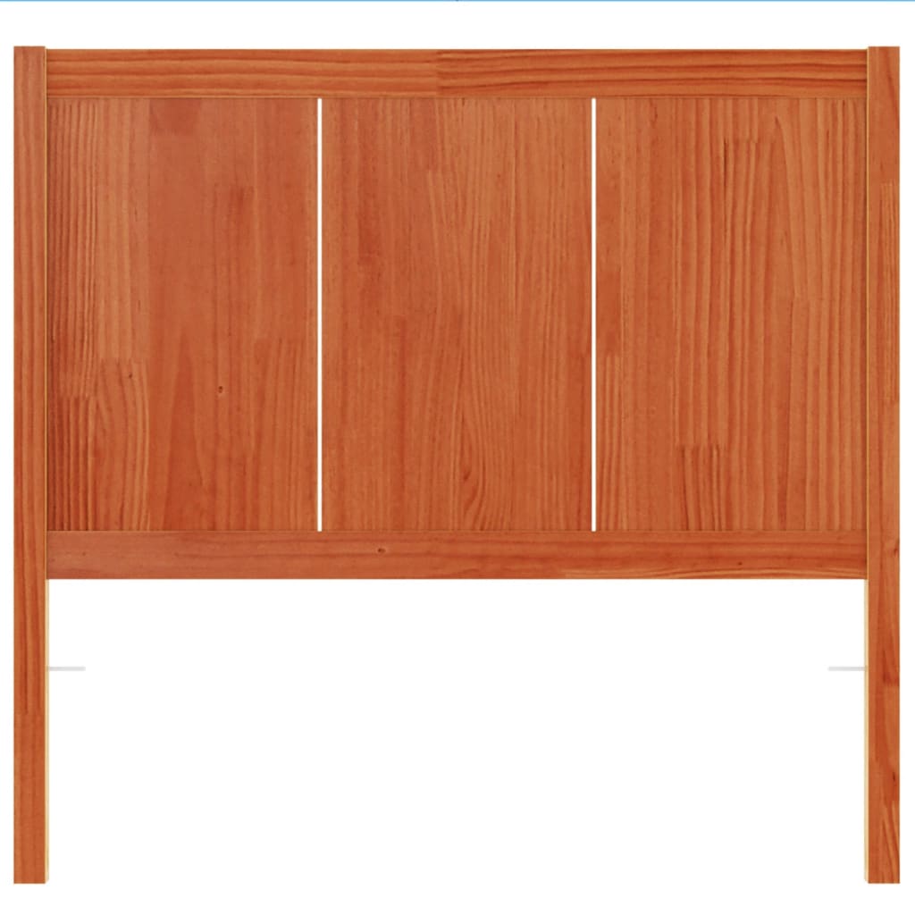 Tête de lit cire marron 100 cm bois massif de pin - XIOS