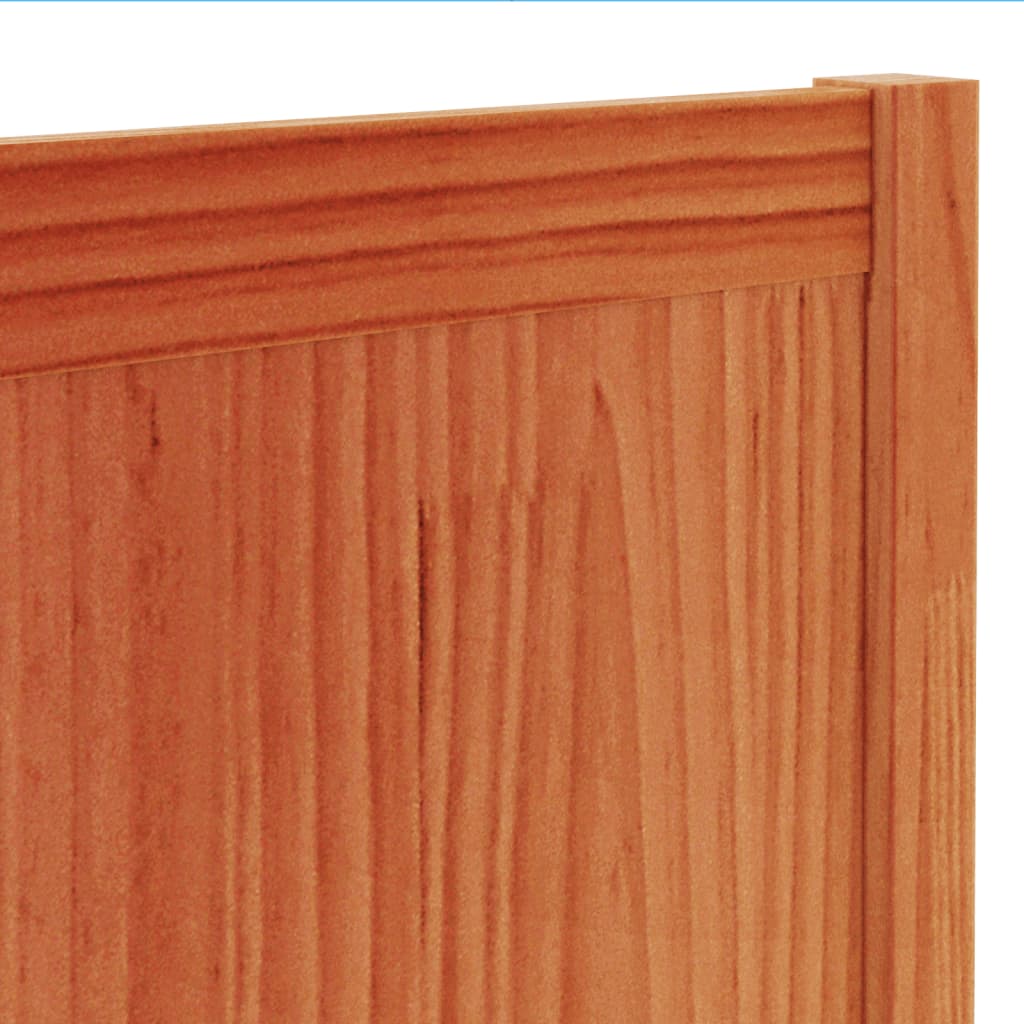 Tête de lit cire marron 100 cm bois massif de pin - XIOS