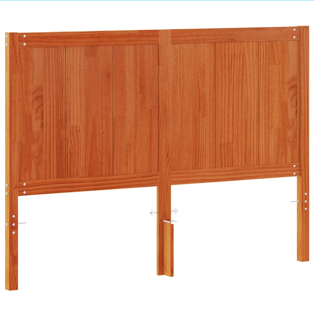 Tête de lit cire marron 135 cm bois massif de pin - XIOS