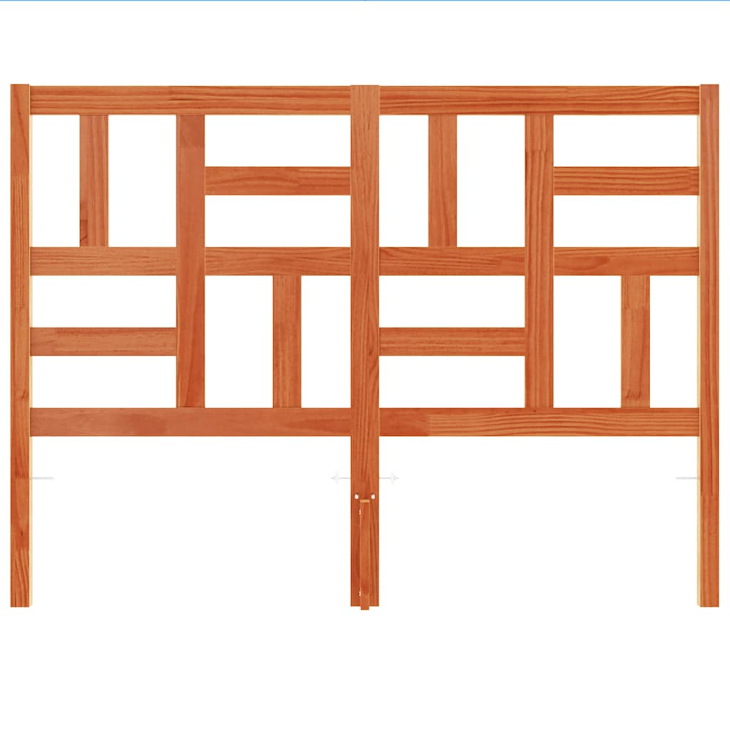 Tête de lit cire marron 150 cm bois massif de pin - XIOS