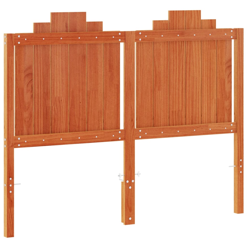 Tête de lit cire marron 135 cm bois massif de pin - XIOS