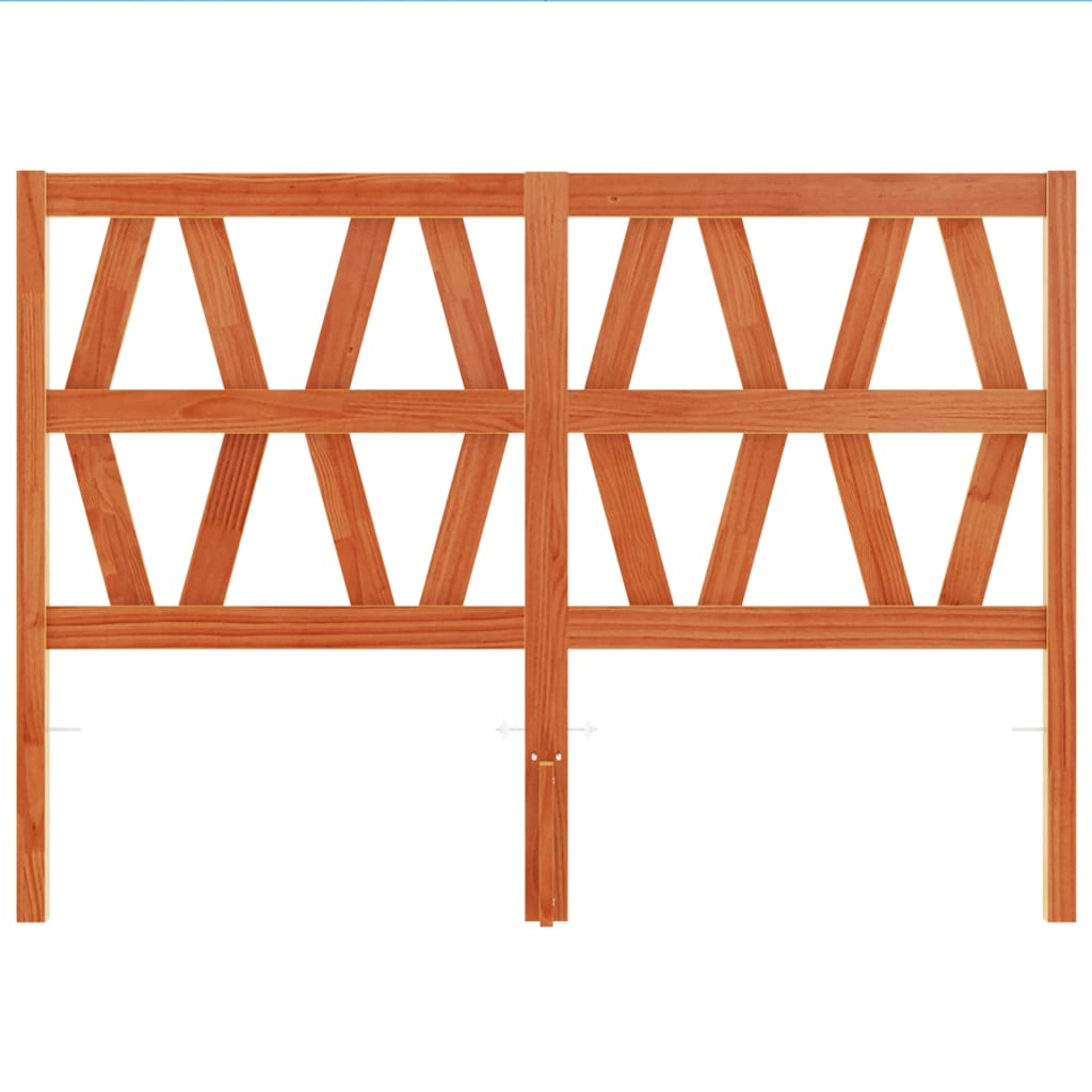 Tête de lit cire marron 135 cm bois massif de pin - XIOS