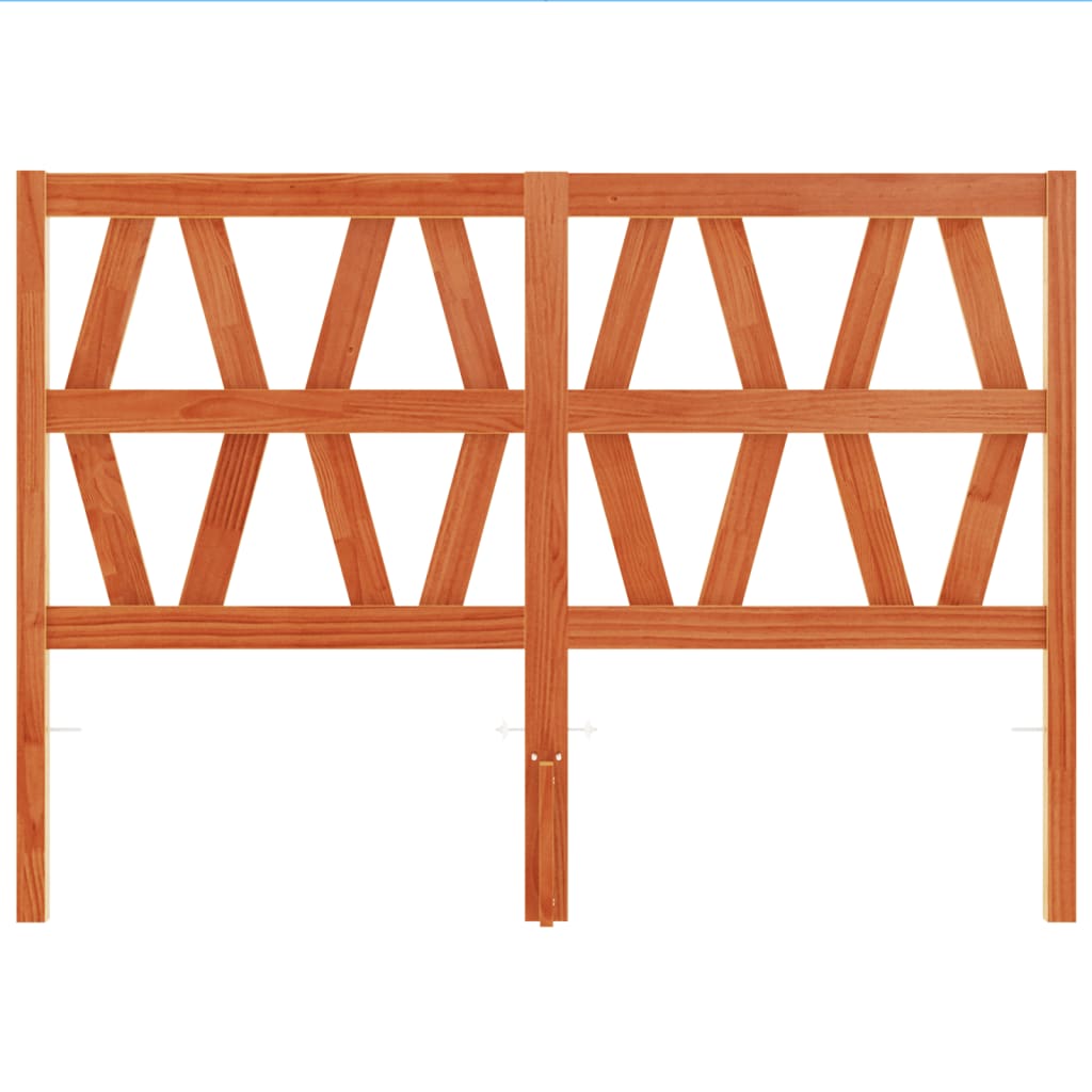 Tête de lit cire marron 160 cm bois massif de pin - XIOS