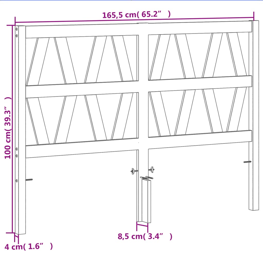 Tête de lit cire marron 160 cm bois massif de pin - XIOS