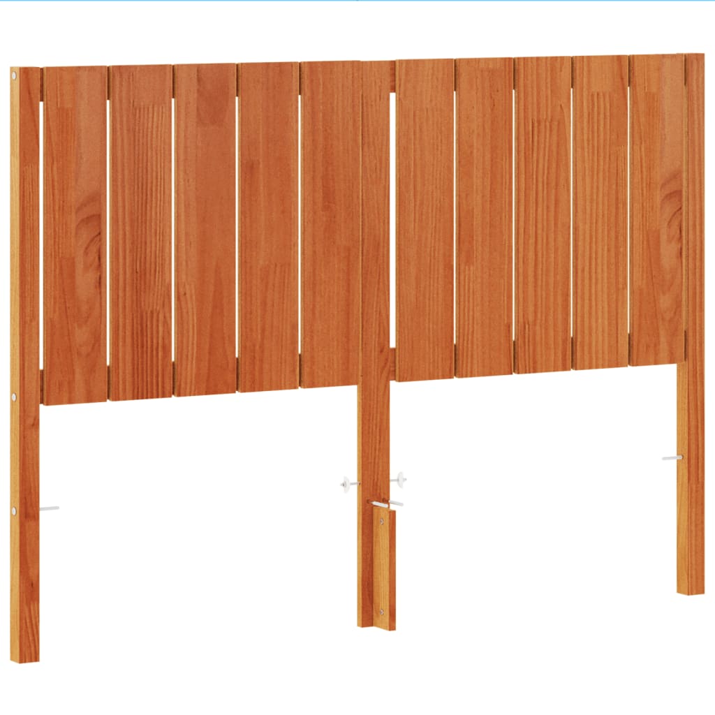 Tête de lit cire marron 135 cm bois massif de pin - XIOS
