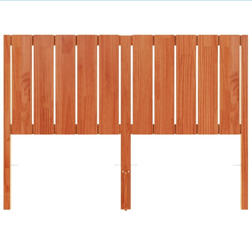Tête de lit cire marron 135 cm bois massif de pin - XIOS