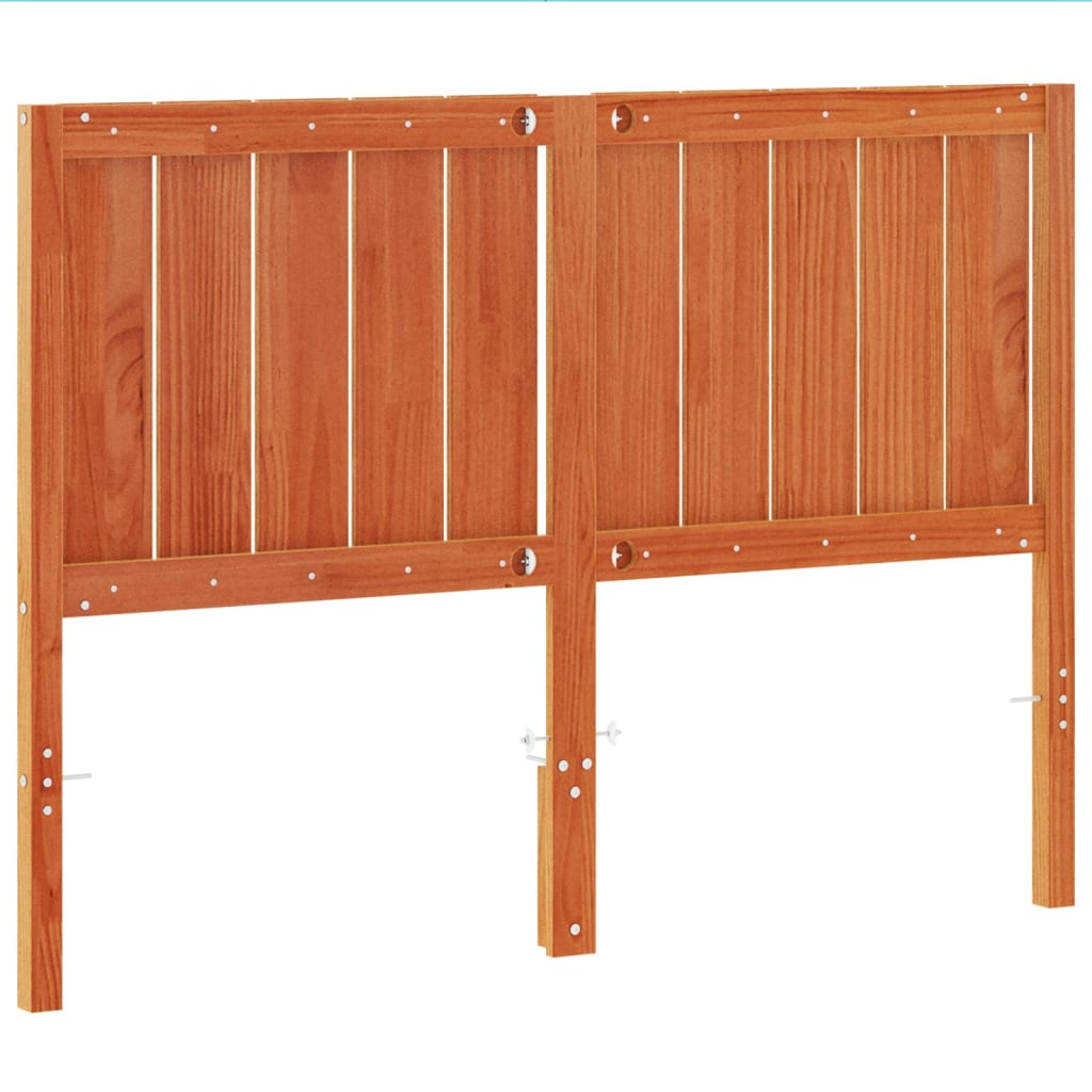 Tête de lit cire marron 135 cm bois massif de pin - XIOS
