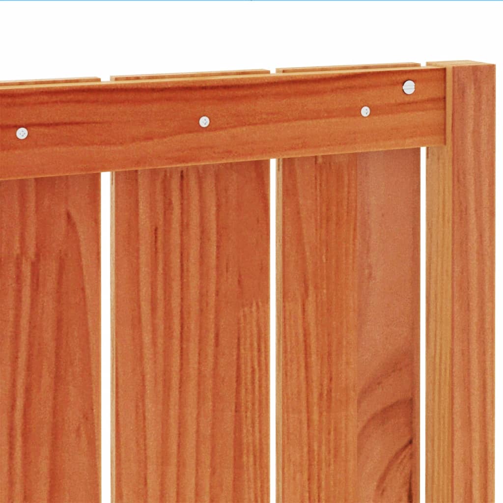 Tête de lit cire marron 135 cm bois massif de pin - XIOS