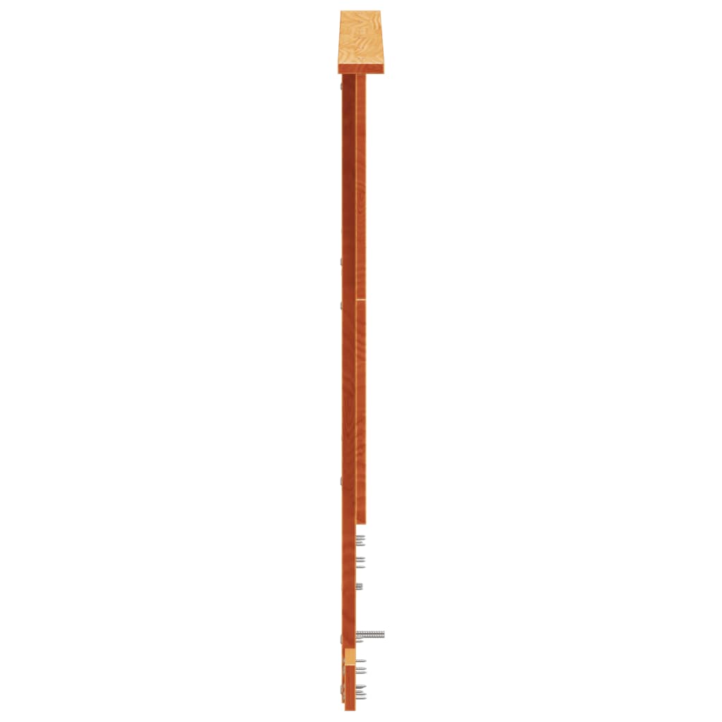 Tête de lit cire marron 120 cm bois massif de pin - XIOS
