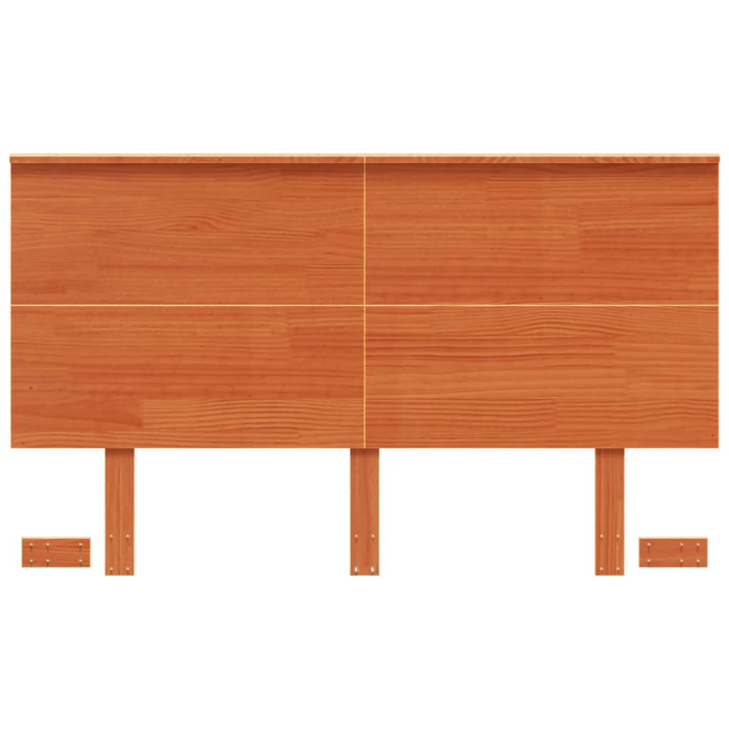 Tête de lit cire marron 135 cm bois massif de pin - XIOS
