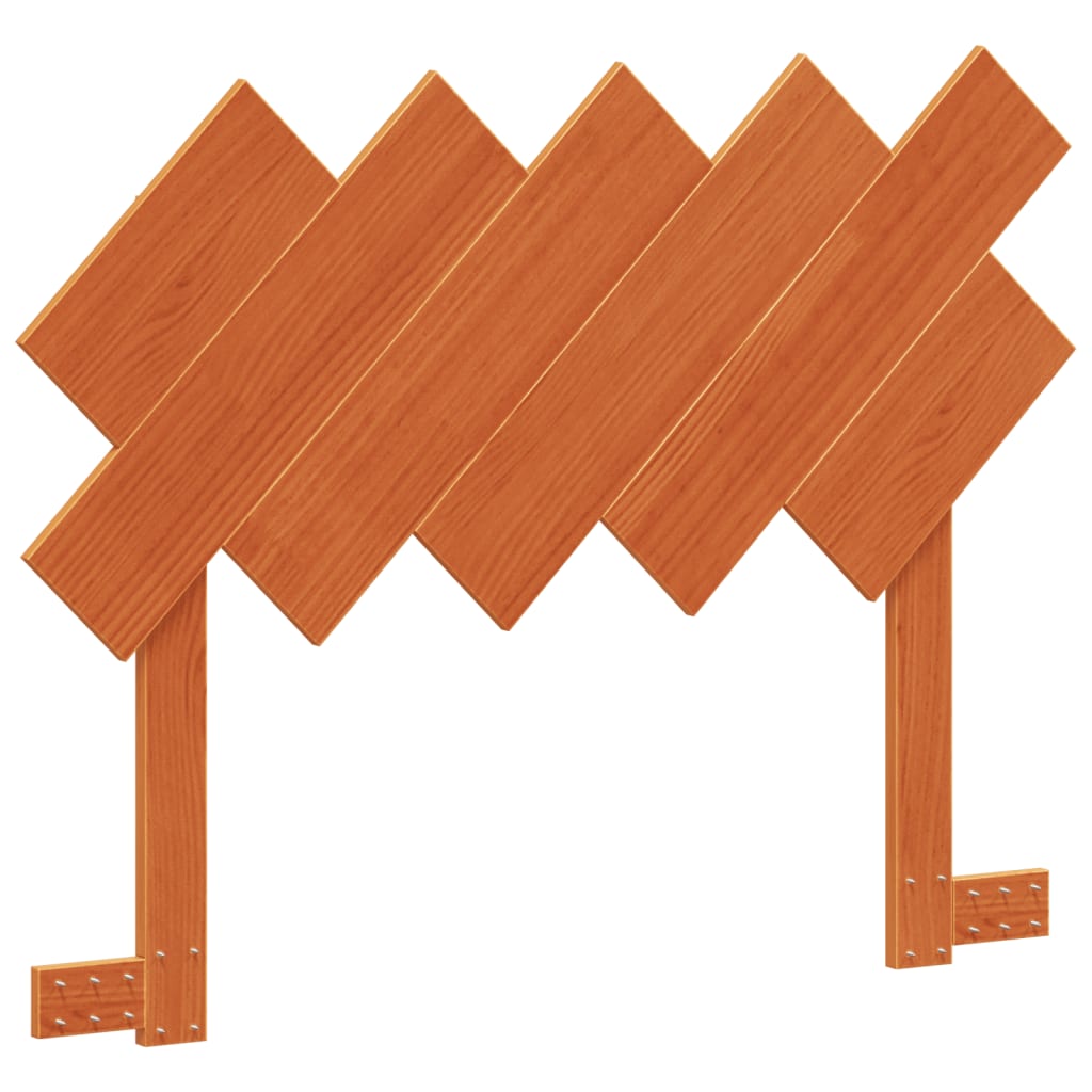 Tête de lit cire marron 100 cm bois massif de pin - XIOS