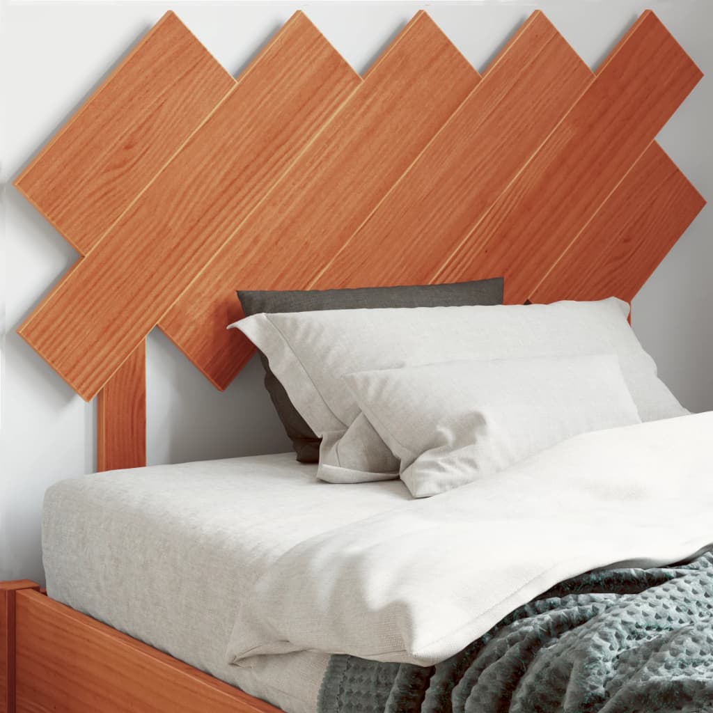 Tête de lit cire marron 100 cm bois massif de pin - XIOS