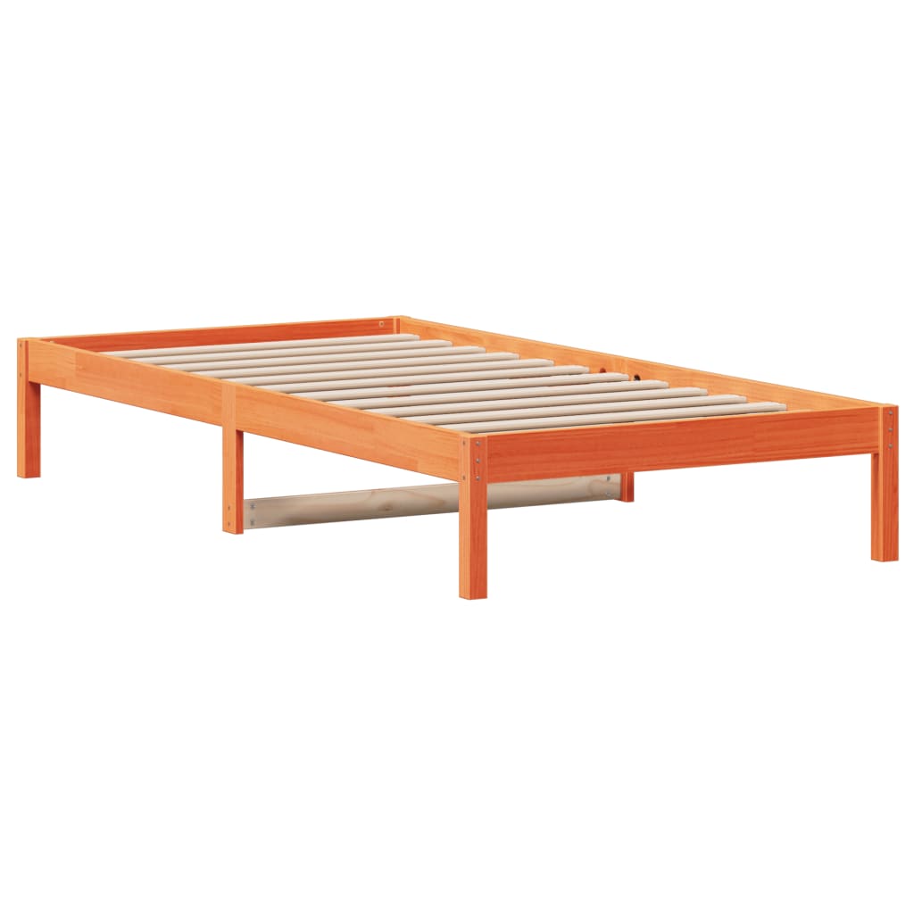 Lit de jour sans matelas cire marron 80x200 cm bois pin massif - XIOS