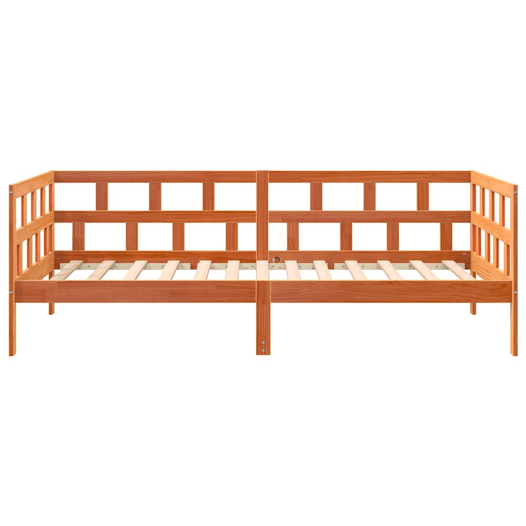 Lit de jour sans matelas cire marron 80x200 cm bois pin massif - XIOS