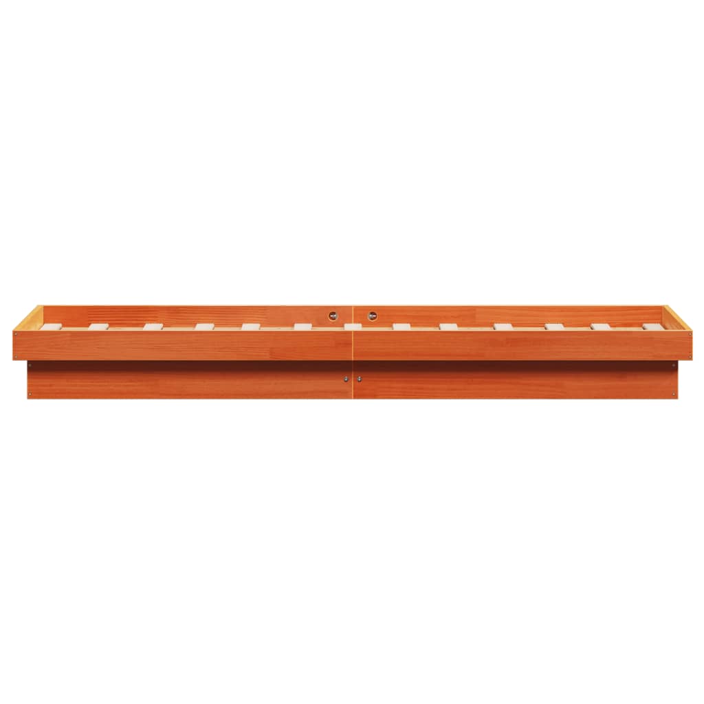 Cadre de lit à LED sans matelas 90x200 cm bois massif - XIOS