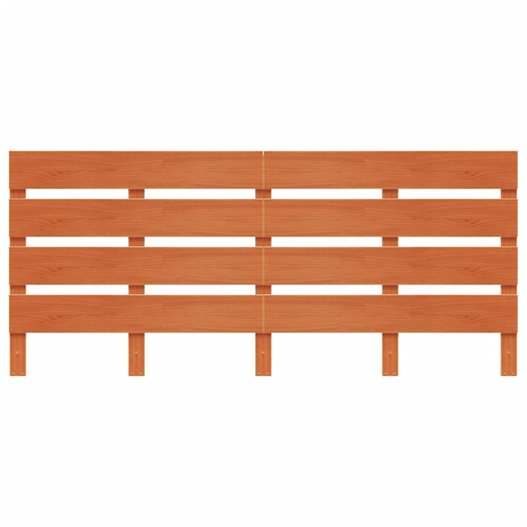 Tête de lit cire marron 135 cm bois massif de pin - XIOS