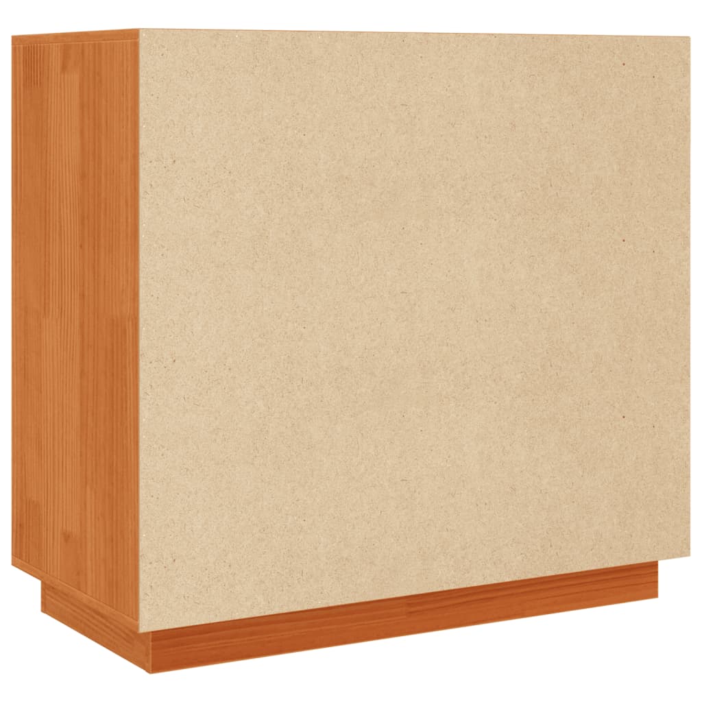 Buffet cire marron 80x40x75 cm bois massif de pin - XIOS