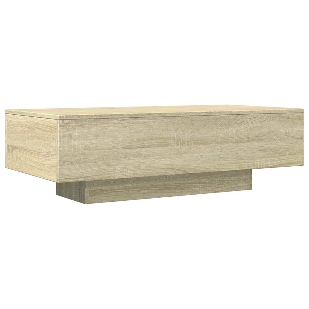 Table basse chêne sonoma 100x49,5x31 cm bois d'ingénierie - XIOS