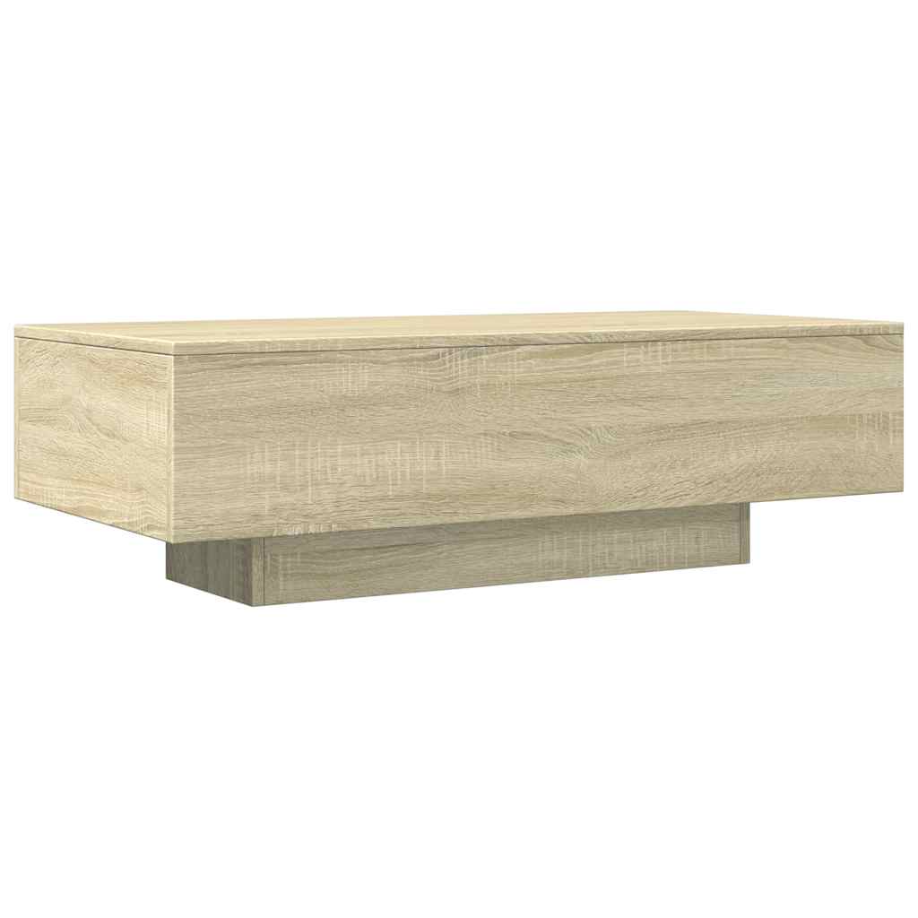 Table basse chêne sonoma 100x49,5x31 cm bois d'ingénierie - XIOS