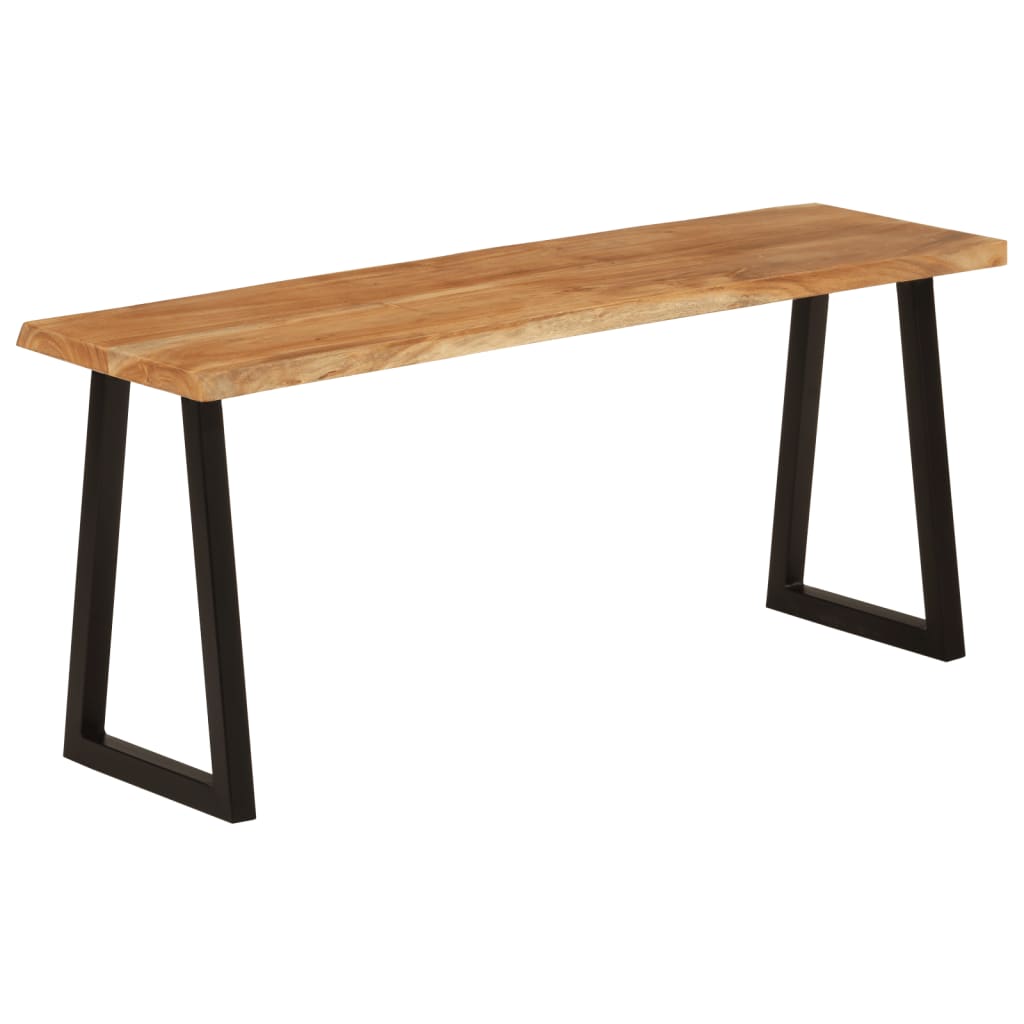 Banc avec bord vivant 105 cm bois d'acacia massif - XIOS